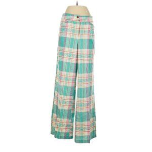 Pastel Plaid Linen Pants